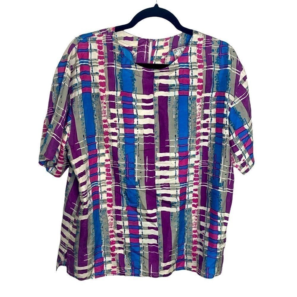 Vintage Sophisticates 100% silk top by Martin